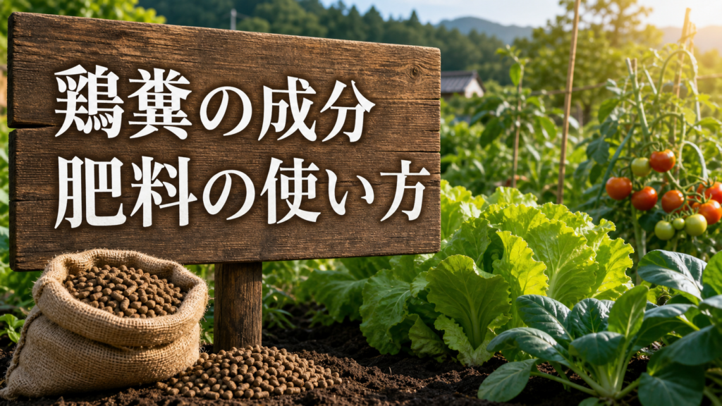 鶏糞の成分と肥料の使い方