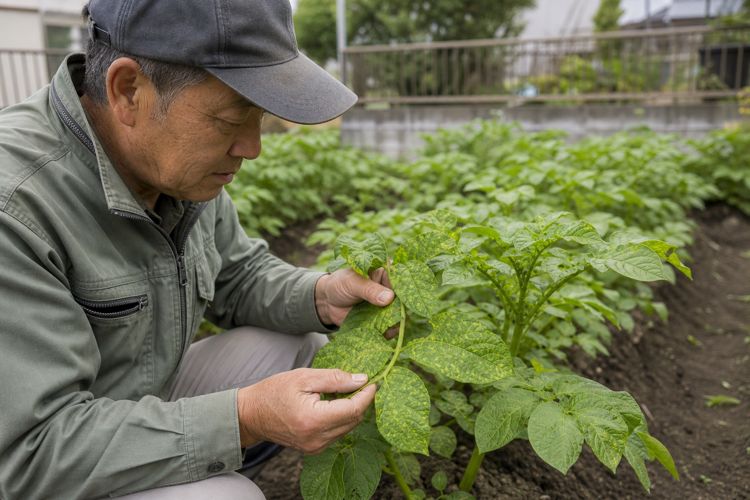 ジャガイモのモザイク病とは？症状の見分け方と対策