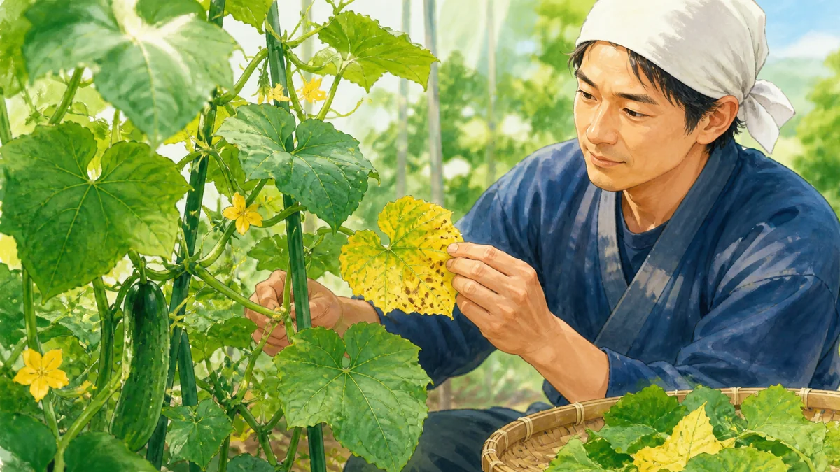 なすの茎が黒い原因は病気？自然な色との違いと注意したい症状