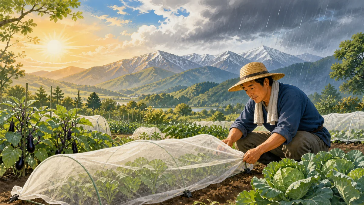 なすは長雨で実がならない？梅雨時期の受粉不良と株を守る管理方法